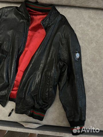 кожаная куртка gucci мужская